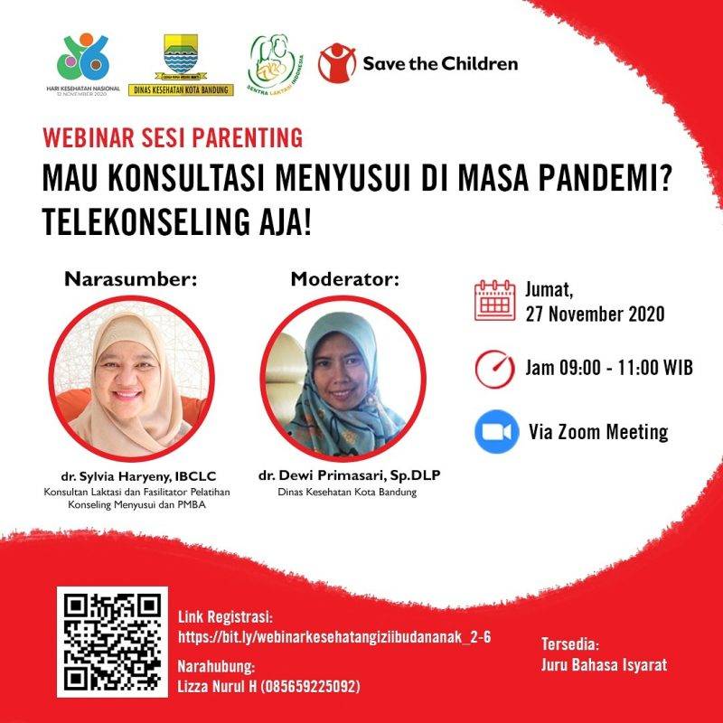 Webinar Online Mau Konsultasi Menyusui di Masa Pandemi ? Telekonseling Aja!