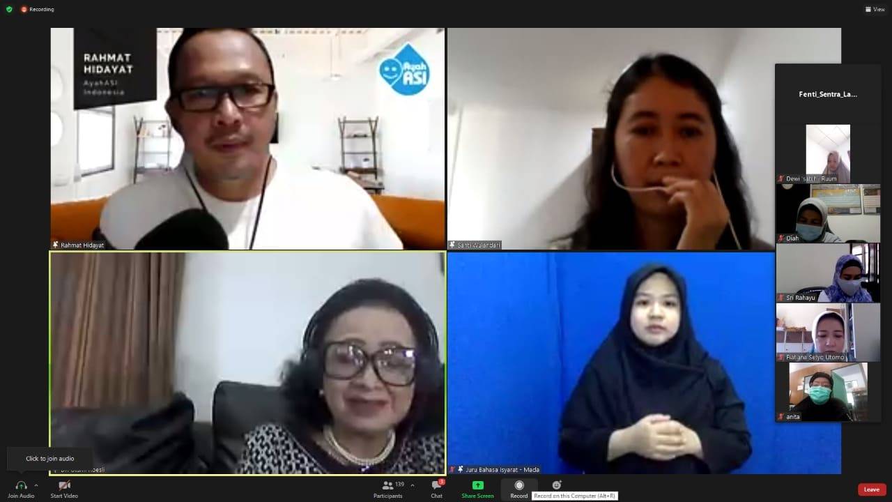 Cuplikan Webinar Pentingnya Dukungan Ayah Untuk Sukses Menyusui di Masa Pandemi
