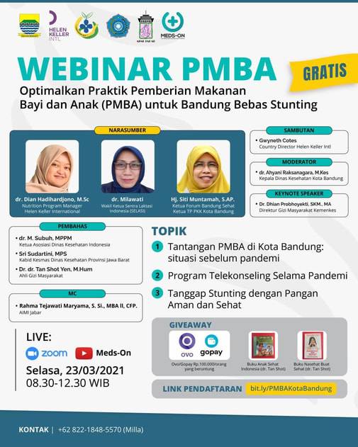 Webinar PMBA untuk Bandung Bebas Stunting