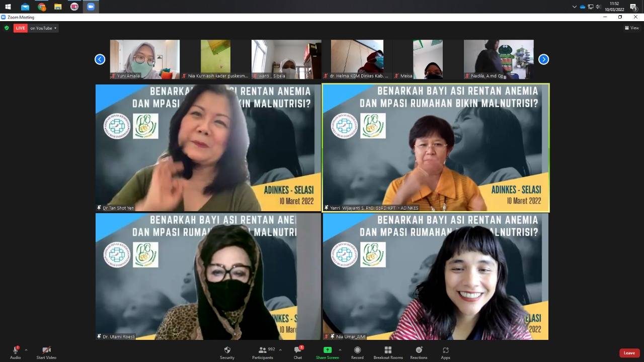 Dokumentasi Webinar Nasional Bersama Adinkes dan Selasi