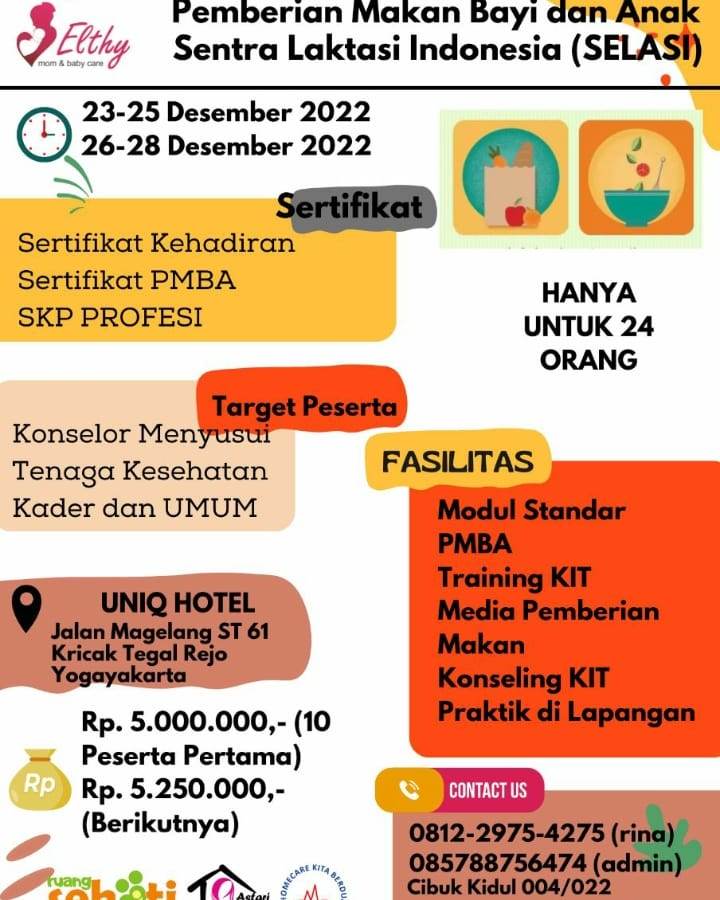 Pelatihan Pemberian Makan Bayi dan Anak (PMBA)