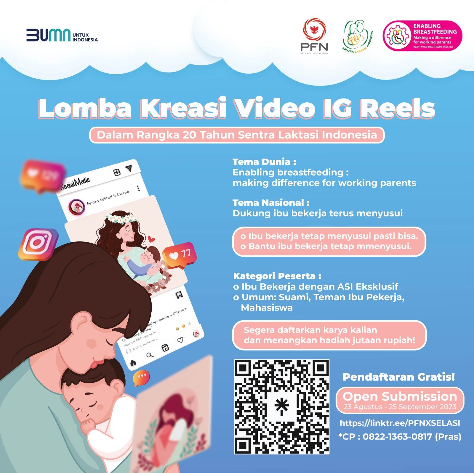 Lomba Kreasi Video Instagram Reels Dalam Rangka 20 Tahun Sentra Laktasi Indonesia