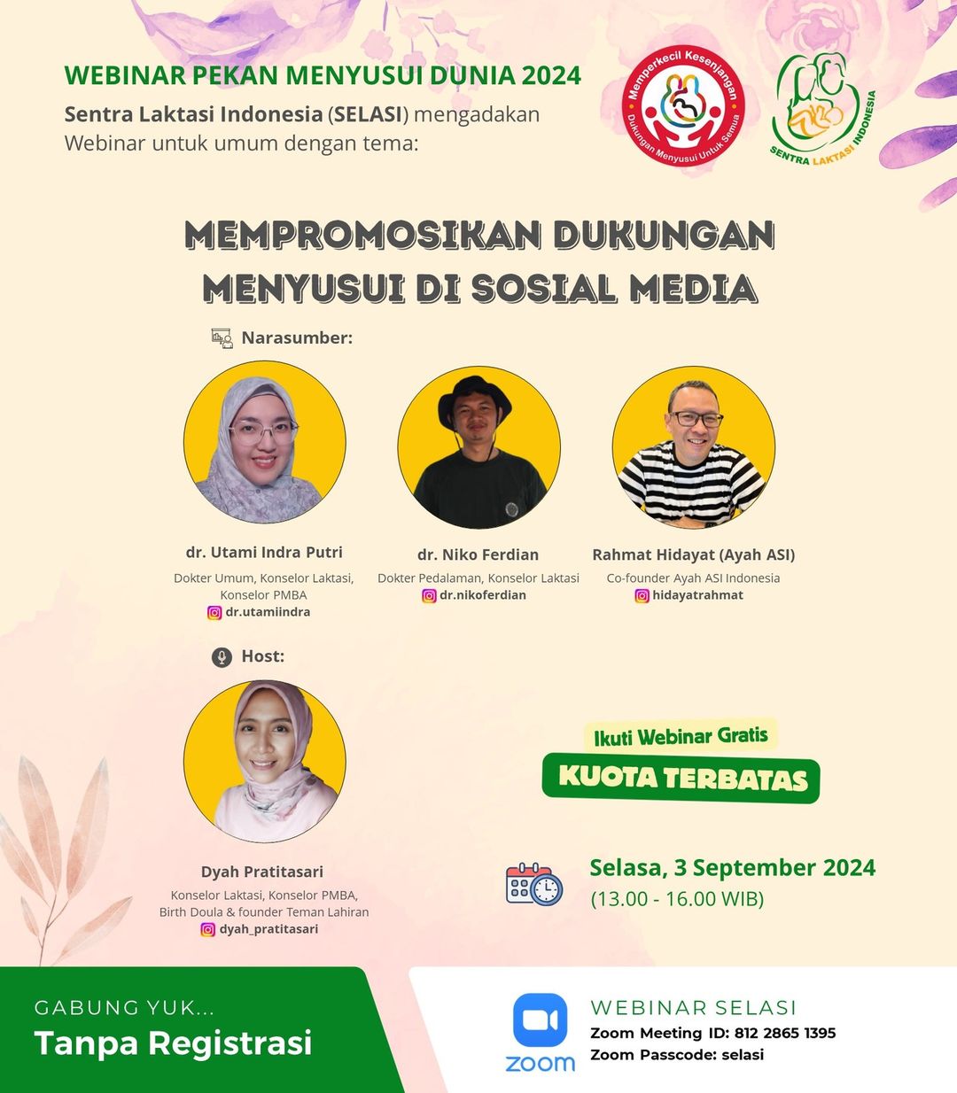 Webinar Gratis: Mempromosikan Dukungan Menyusui di Sosial Media